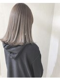 【Zina】くびれ/くすみブルー/プラチナアッシュ/20代30代40代