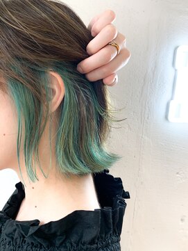 ヘアーワークス ヘルム 渋谷店(HAIR WORKS HELM) [HELM渋谷]インナーGreen