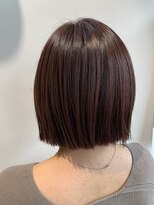 リアン(Lien)&nbsp;Lien☆小顔に見えるミニボブ×切りっぱなしボブ×オリーブカラー