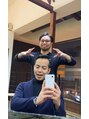 アグ ヘアー ロイ 寝屋川店(Agu hair roy) お客様とヘッドスパポーズでパシャリ