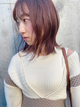 モリオ フロム ロンドン 大宮2号店(morio from London) 【なかじま ひびき】シークレットハイライト×ピンクアッシュ