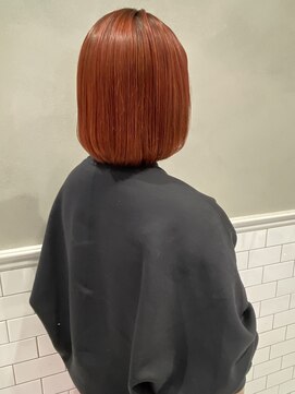 フェンヘアーアイス 中目黒(Fen.hair ici) 透明感抜群♪ダブルカラーブリーチハイトーンオレンジブラウン