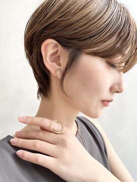 サークル(circle) 大人可愛い20代30代40代50代小顔ショートボブ丸みショートくびれ