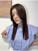 (縮毛矯正/髪質改善/ロングヘア/前髪/韓国レイヤー/小顔)
