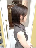 結べるギリギリの長さのボブスタイル