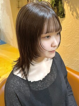 ヌン(nun) 似合わせカット×艶カラー×トリートメント×顔周りレイヤー