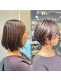 40代/50代/絶壁解消・前下がり・ショートボブ【浅野】