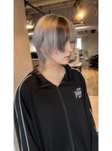ケアブリーチダブルカラーデザインカラーウルフ