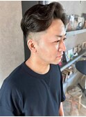 アップバング　刈り上げ　ツーブロック　ビジネス　30代　40代