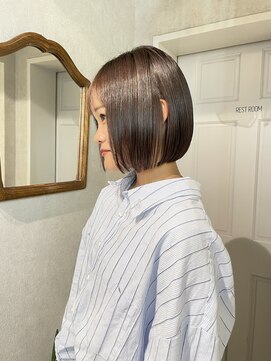 ゼスト クレス(ZEST Cres) 【立川cres小山】酸性ストレート×ベージュボブ