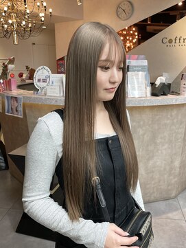 ソワンドブレスセルン 心斎橋(soin de brace cerne) ブリーチカラー/ミルクティーグレージュ/透明感カラー/髪質改善