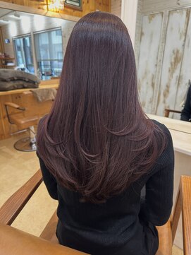 ピース(Peace) ダークパープルのレイヤーカット