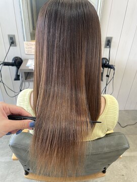 シェル 津山の手店(shel) 10代20代30代髪質改善ストレート