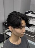 ニュアンスパーマ　センターパート