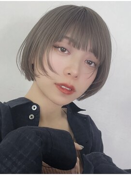 キサイ バズ(kisai BUZZ) ミニボブ/顔まわりレイヤー/ミルクティベージュ中目黒kisai 西川