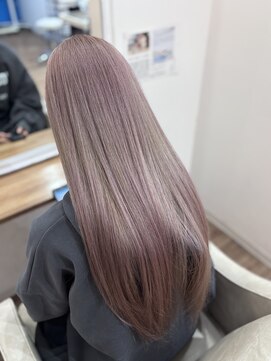 フェニーチェ オン ザ ビーチ(FENICE on the beach) ピンクグレージュ#髪質改善#髪質改善カラー#前髪#韓国