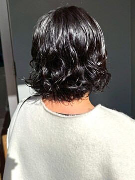 ナカオコアフュール(NAKAO COIFFURE) ショートパーマ ニュアンスパーマ 似合わせ 黒髪 30代 40代