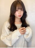 〈藤間〉顔まわりカット/フレンチガーリー/暗髪ヘア