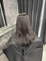 ネームレス 心斎橋(nameless)&nbsp;ラベンダーグレージュでトーンダウン 髪質改善TR セミロング