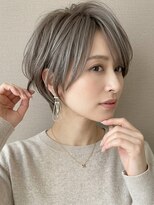 サンタフェ 曳馬店(Santa'Fe) 白髪ぼかし似合わせ/小顔カット/ミディアムレイヤー