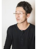 ツーブロックウェービースタイル