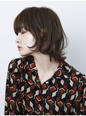 【arte HAIR】マッシュウルフボブ/黒髪/厚めバング