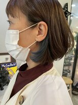 ヘアアンドスペース ベロン(hair&space velon) インナーブルー
