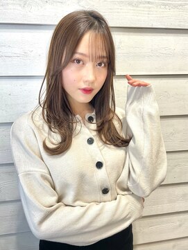 ニューラインギンザ(New-Line 銀座) [中野莉子] 魅力倍増カール大人ミディアムアッシュブラウン１