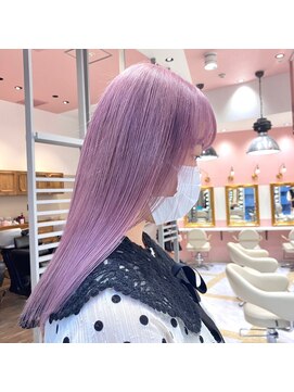 リー 梅田(Lee) Lee梅田茶屋町　ハイトーン×パープル