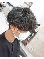 ヘアテリア リュウ 大塚(hair teria ryu)&nbsp;前髪ワンカール波巻きパーマ