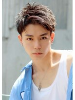 リークフー(Ree cu fuu)&nbsp;アップバンク爽やか前髪なしメンズカットツーブロック短髪