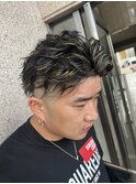 ハイライト抜きっぱなしメッシュ