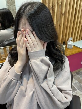 スターリバー(STAR RIVER) 透け感ブラック×顔まわりカット