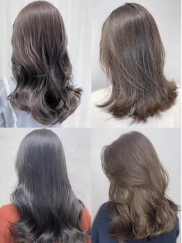 オリジンズヘアーセカンド 守谷店(Origins hair 2nd)の写真/すべて高発色、高明度なカラー剤を使用♪白髪ぼかしなど透明感あるカラーもお任せを◎