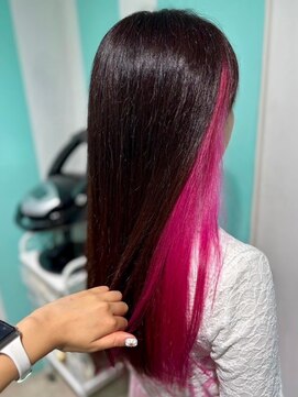 マティーナ ヘアー 池袋(Matina hair) 【ビビットピンクインナー】20代30代40代50代