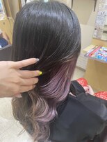 デザイニングヘアードゥ(designing hair Deux)&nbsp;インナーバイオレットカラー【インナーカラー/シルクブリーチ】