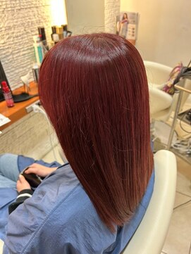 ラ シェンテ エイジア 川西(La Sente Aja) 【ブリーチ無し】レッドカラー