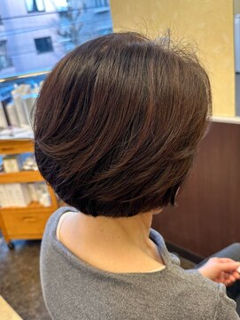 アントワープトーキョー(antwerp TOKYO) 40代50代大人ボブ顔周りレイヤー髪質改善酸性ストレート