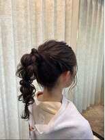 ファーストステップ 表参道(FIRST STEP)&nbsp;編みおろしポニー/結婚式/お呼ばれ/ドレス◎