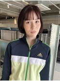 ボブ×レッドカラー