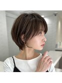 前髪ありショートボブ　40代50代　［＃渋谷駅＃髪質改善］#22