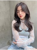 【MANON】韓国風ハイレイヤーロングxガーゴイルグレージュ