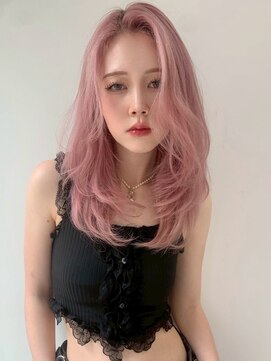 ユーフォリア 新宿通り(Euphoria) レイヤーロング美髪くびれワンカールペールピンク