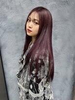 メイカ(MEIKA)&nbsp;【 ロング × ワインレッドカラー 】浅野美紀