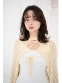 クシャッとかわいいくびれヘアミディ