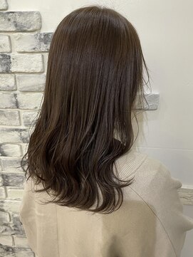 アニー 松戸(ANNI) ホワイトグレージュ/ミニウルフ/デジタルパーマ/チェリーブラウ