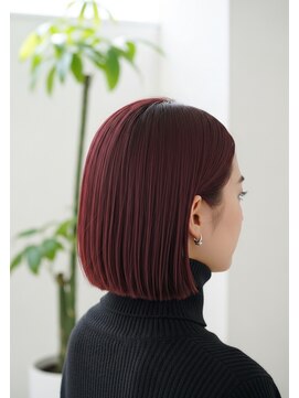フルショウ 栄店(FURUSHO) ボルドーカラー/ミニマルボブ/ボブレイヤーカット/ボブレイヤ-