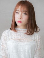 カバーヘア ブリス 川口(COVER HAIR bliss)&nbsp;ハイトーンカラーチェリーレッド艶感ストレートX川口20代30代