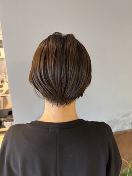 フープ 川越(hoop) 大人のニュアンス刈り上げすっきりシルエット丸みショート/ボブ