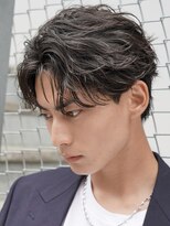 フィフス 渋谷(fifth)&nbsp;渋谷ニュアンスフェザーパーマ毛流れセンターパートビジネスヘア